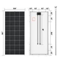 200 Watt Monocrystalline Solar Panel | Best 12V Panel for RVs and Off-Grid | UL Certified