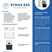 24kW 30.7kWh ETHOS Energy Storage System (ESS)