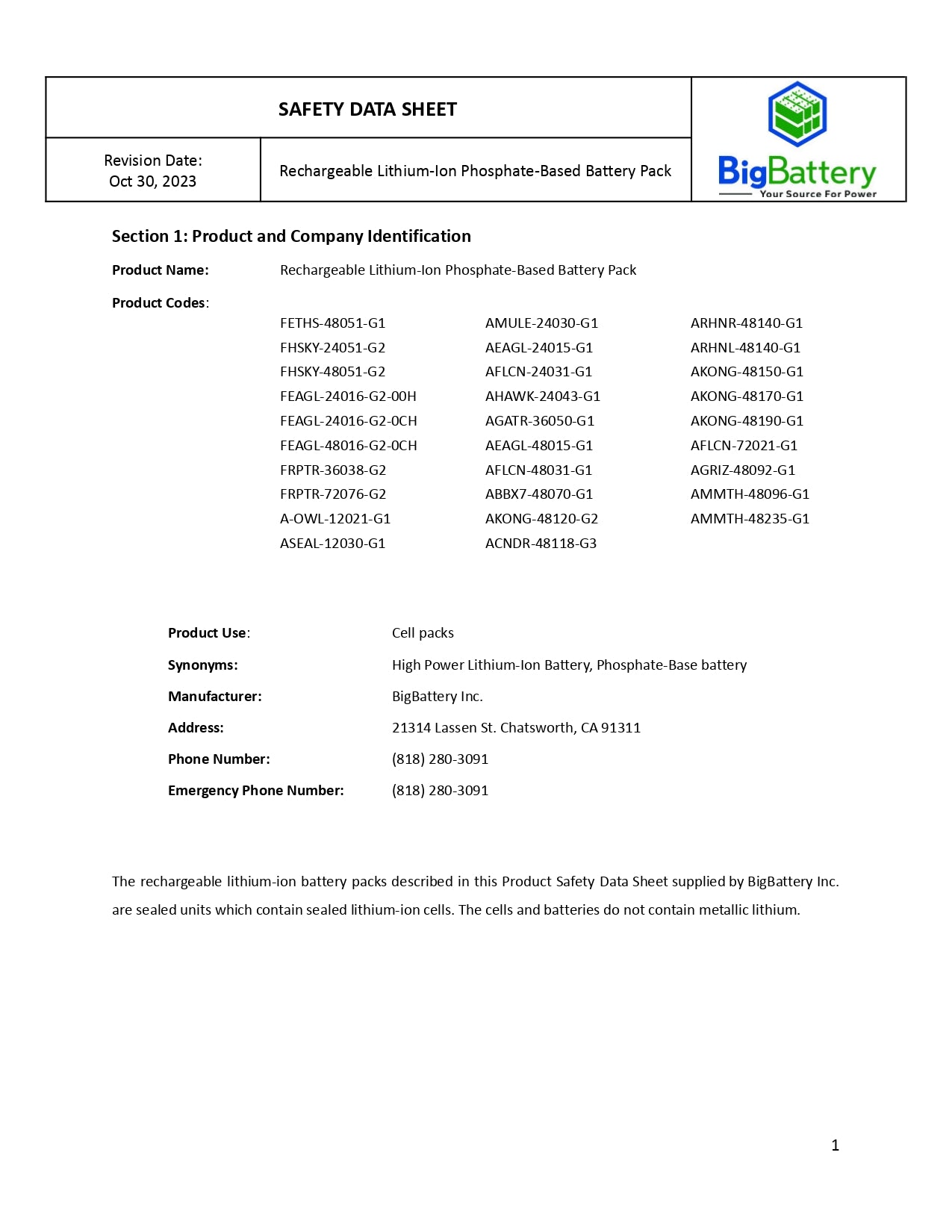 24kW 30.7kWh ETHOS Energy Storage System (ESS)