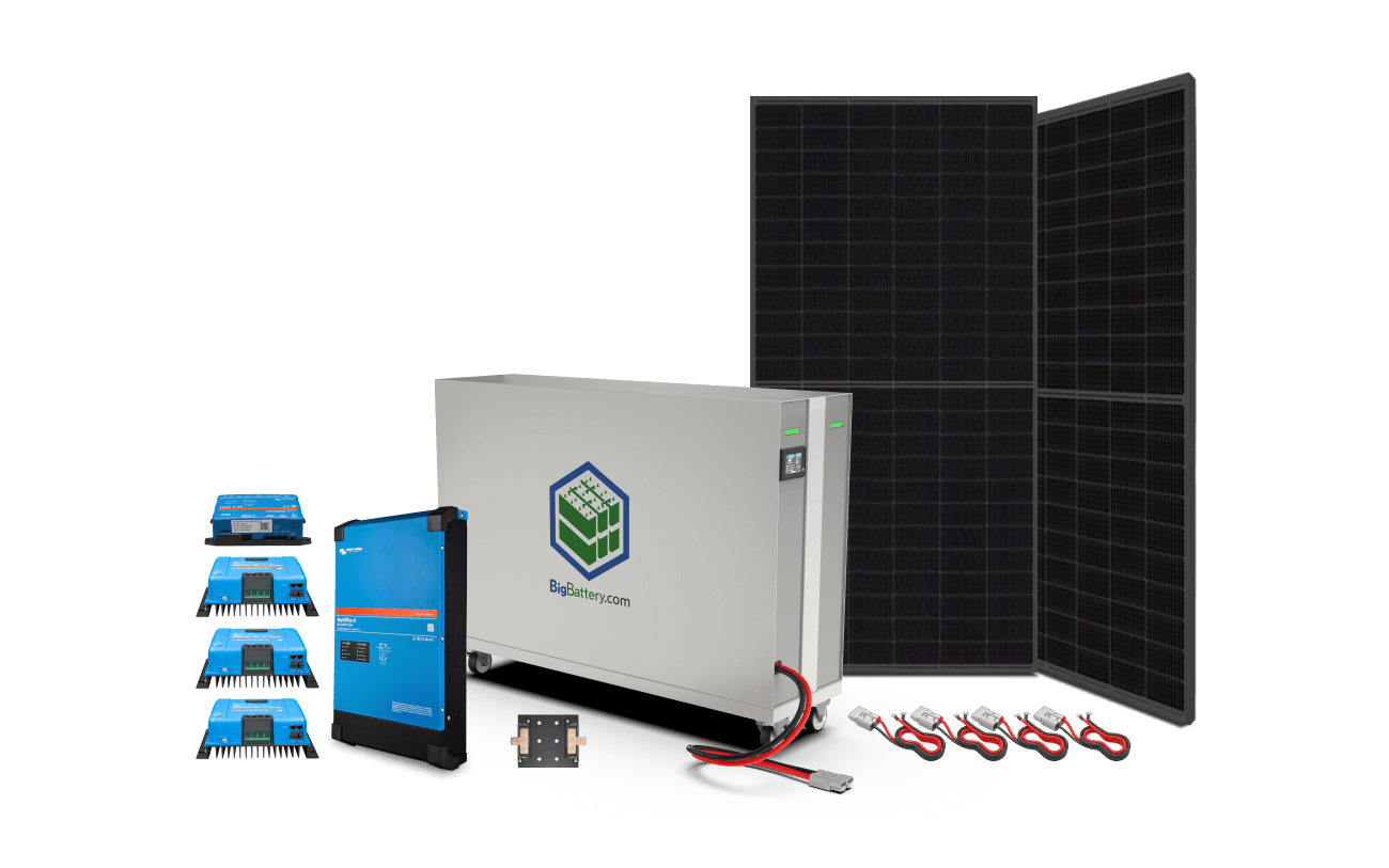 Complete Off-Grid Kit for Large Homes / 14kWh / 48V Lithium Battery