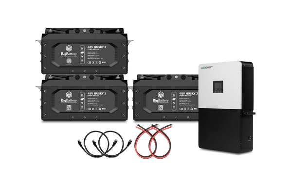 48V 3X HUSKY 2 KIT – 6K LUXPower Inverter | 100Ah |  5.12kWh | LIFEPO4 Power Block | Lithium Battery Pack