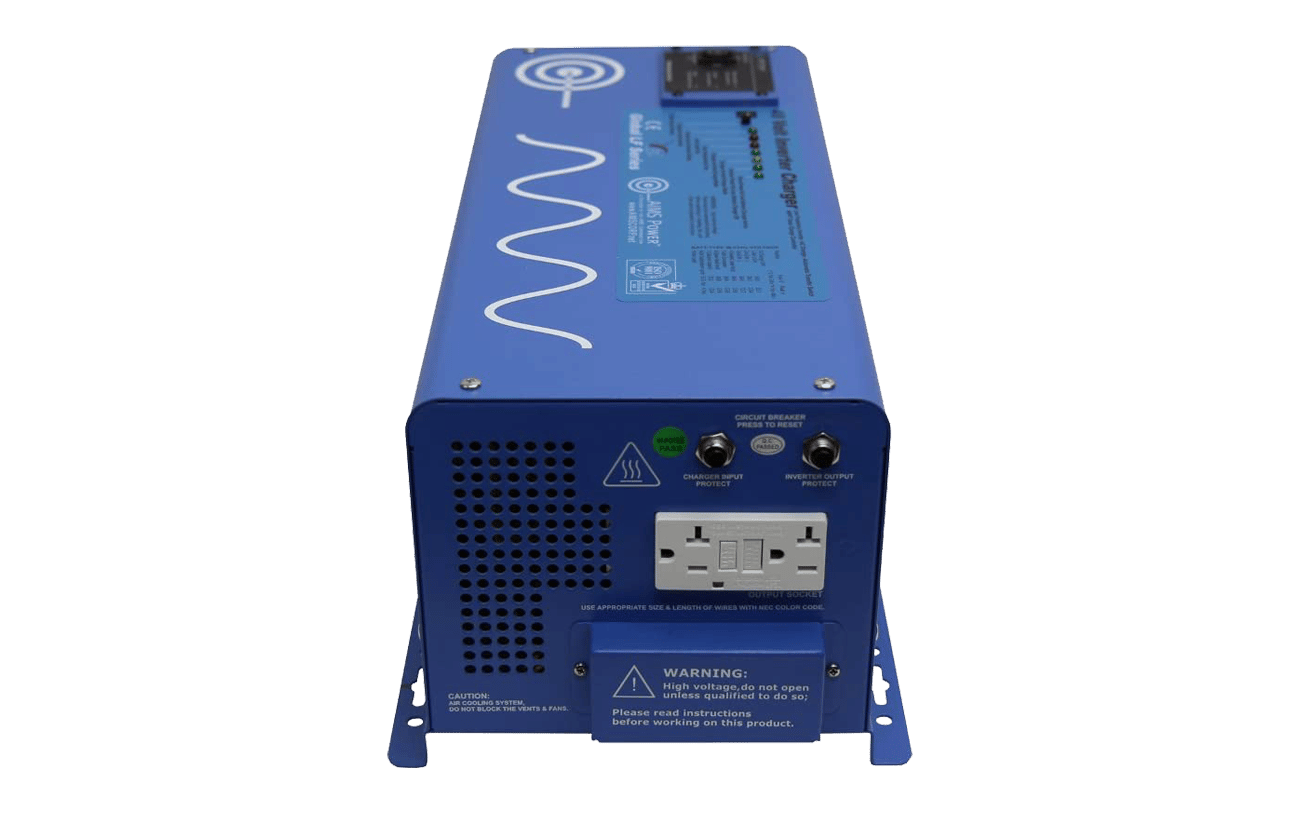 Aims 2000 Watt Pure Sine Inverter Charger with Transfer Switch