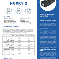 24V HUSKY 2 – LiFePO4 – 200Ah – 5.12kWh