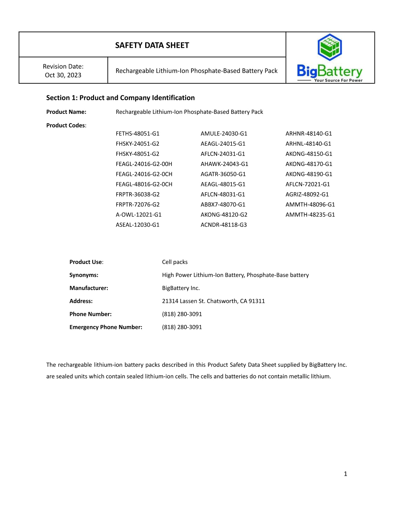 24kW 40.9kWh ETHOS Energy Storage System (ESS)