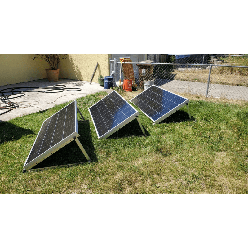 Set of 28" Solar Panel Stands / Legs | 4/6/8 Panels | Portable Solar Panel Leg Kit | Fully Adjustable & Universal Compatibility