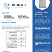 48V RHINO 2 | UL Certified | 280Ah |  14.34kWh | LIFEPO4 Power Block | Lithium Battery Pack