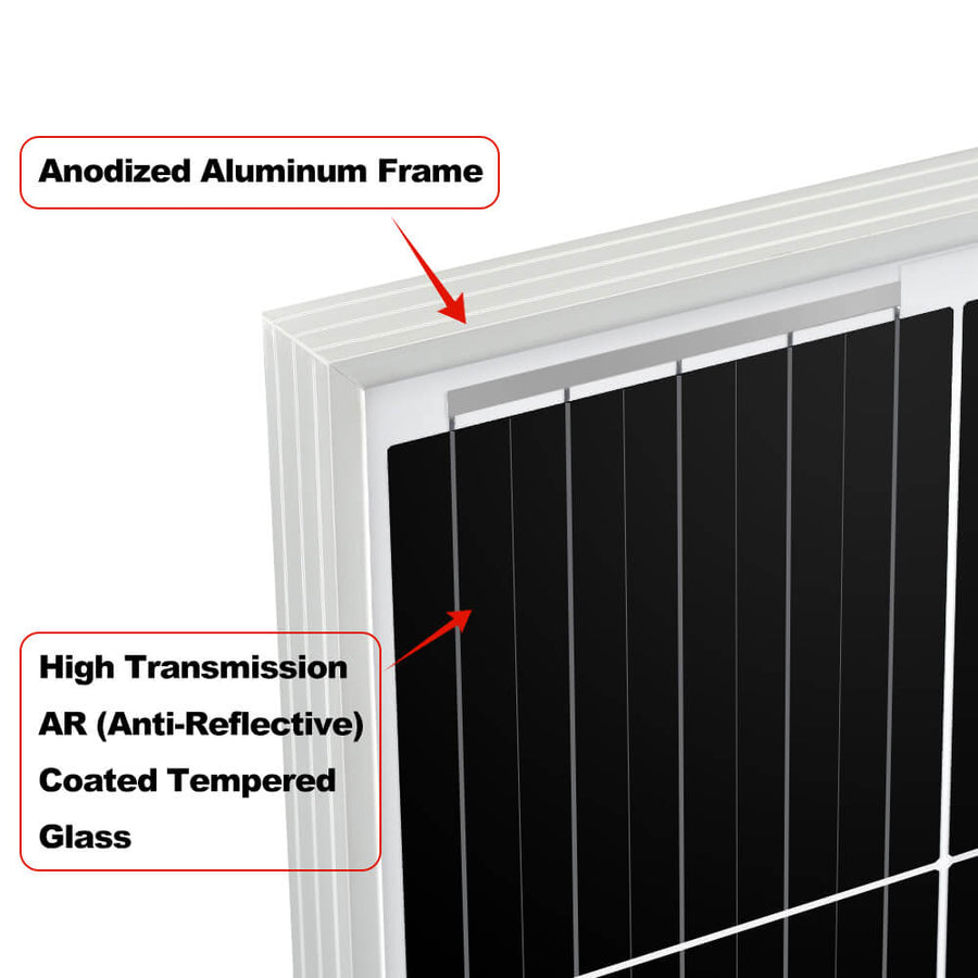 200 Watt Monocrystalline Solar Panel | Best 12V Panel for RVs and Off-Grid | UL Certified