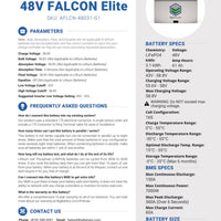 48V FALCON ELITE KIT – LiFePO4 – 61Ah – 3.1kWh