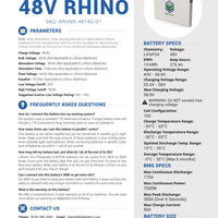 48V 2X RHINO KIT – LiFePO4 – 552Ah – 28kWh