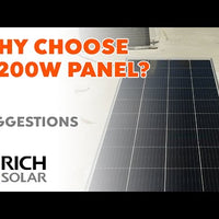 200 Watt Monocrystalline Solar Panel | Best 12V Panel for RVs and Off-Grid | UL Certified