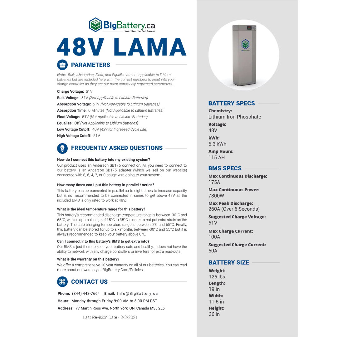 48V OFF-GRID SYSTEM｜LIFEPO4 Power Block｜Lithium Battery Pack｜Inverters｜Cables｜Currently On Backorder!