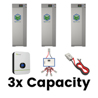 48V OFF-GRID SYSTEM｜LIFEPO4 Power Block｜Lithium Battery Pack｜Inverters｜Cables｜Currently On Backorder!