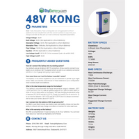 48V KONG 2｜233Ah｜12kWh｜LIFEPO4 Power Block｜Lithium Battery Pack｜3-8 Weeks Ship Time