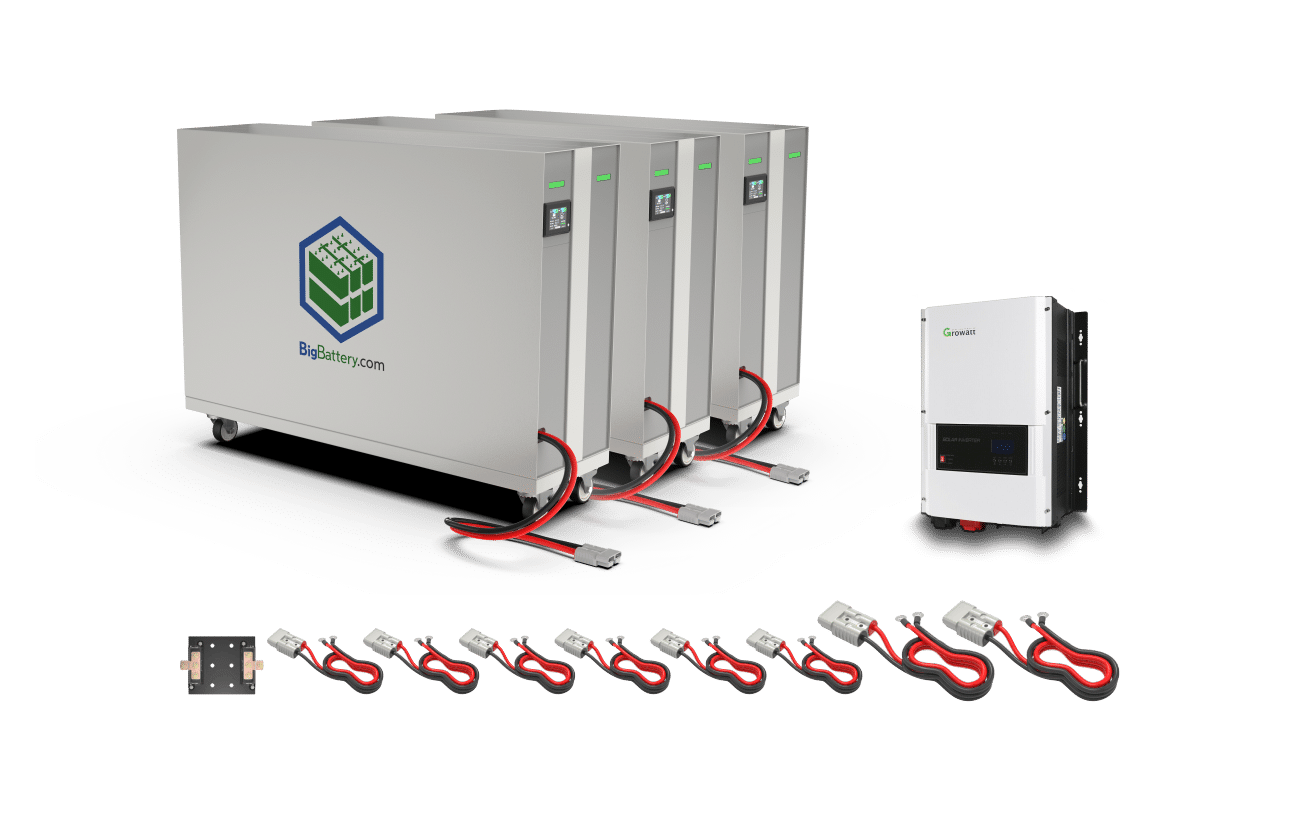 48V Off Grid Home Rhino System Power Plus - Growatt 12K + 28kWh RHINO Battery｜LIFEPO4 Power Block｜Inverter + Lithium Battery Pack｜3-8 Weeks Ship Time