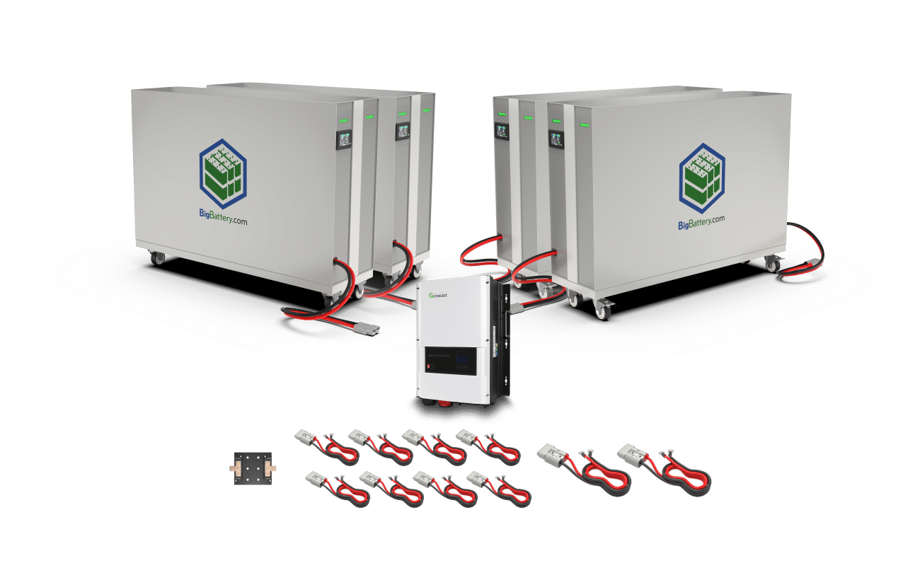 48V Off Grid Home Rhino System Power Plus - Growatt 12K + 28kWh RHINO Battery｜LIFEPO4 Power Block｜Inverter + Lithium Battery Pack｜3-8 Weeks Ship Time