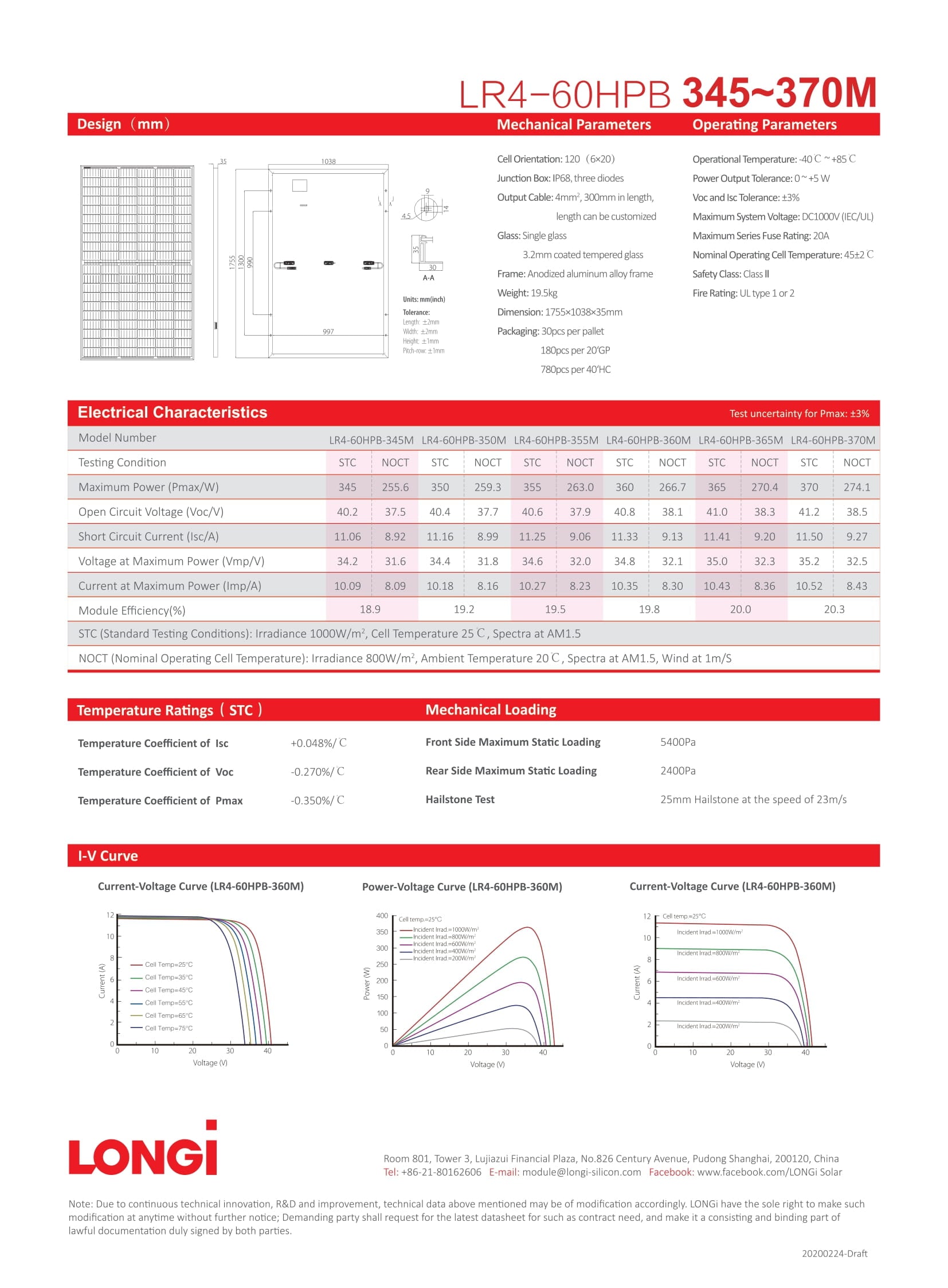 longi lr4-60hpb-355m spec sheet