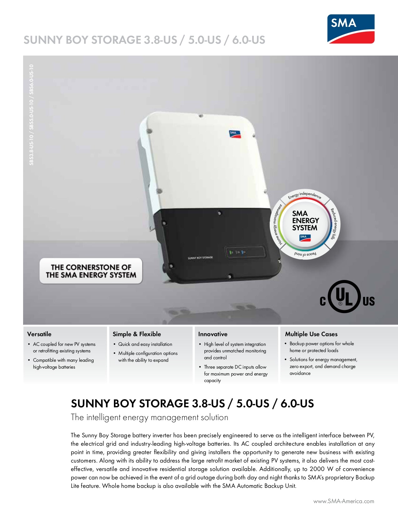 SMA - SBS6.0-US-10 Battery Storage Inverter