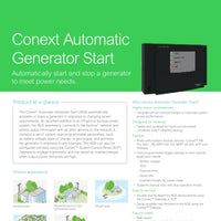 Schneider - Conext Automatic Generator Start｜2-4 Weeks Ship Time
