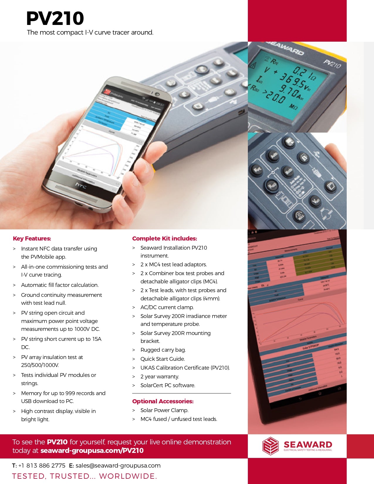 Seaward | PV210 Commissioning Kit｜2-4 Weeks Ship Time