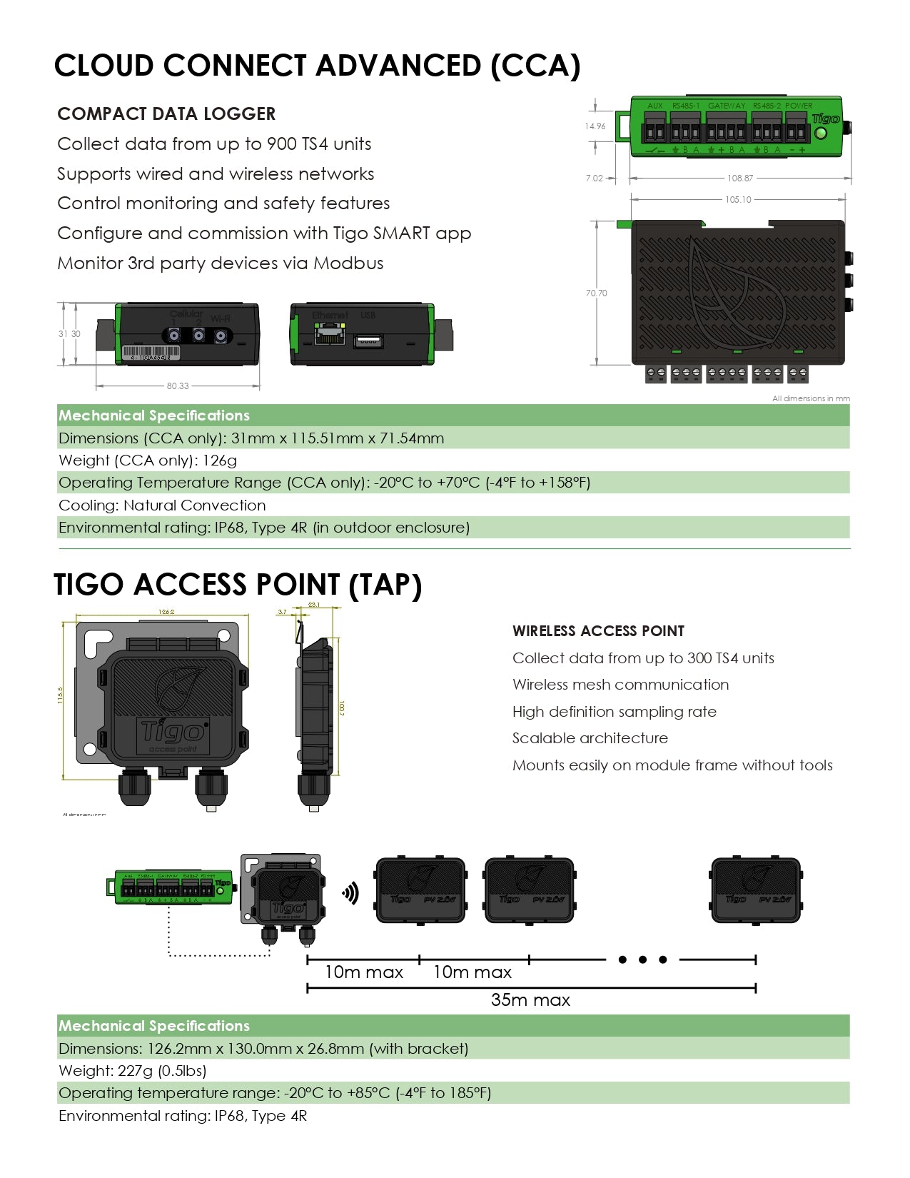 Tigo | CCA Cloud Connect Advanced Kit｜2-4 Weeks Ship Time