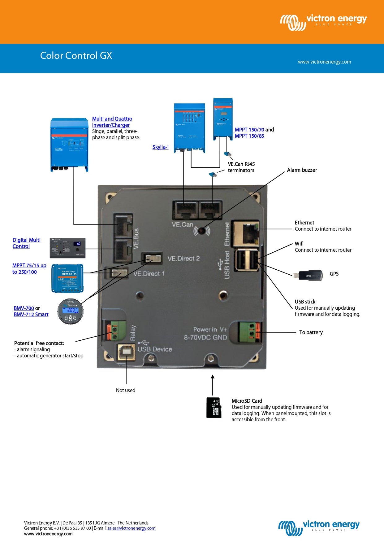 Victron Energy | Color Control GX System Display｜2-4 Weeks Ship Time