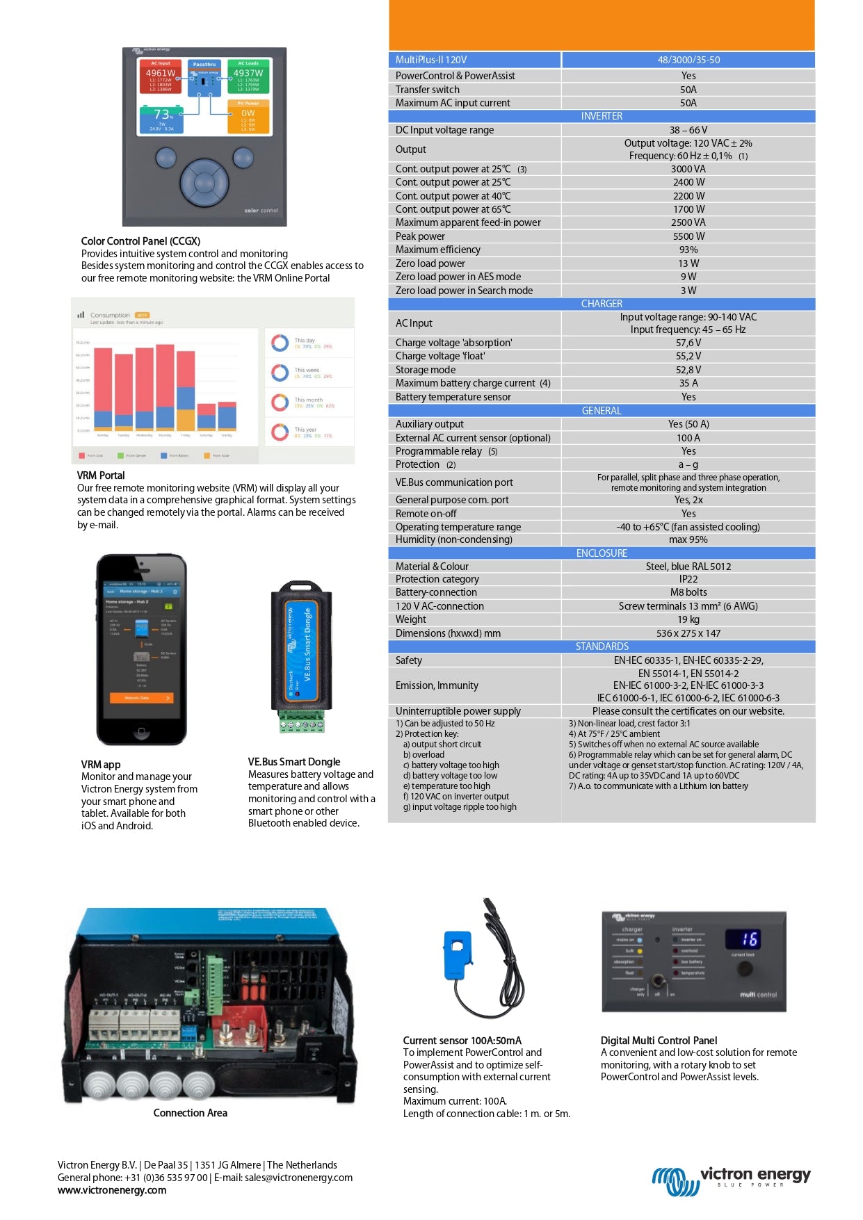 Victron Energy - MultiPlus-II 48/3000/35-50｜2-4 Weeks Ship Time