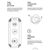 Lion Eclipse | 5V | 2.4A | 99.9Wh - 27,000mAh USB Charger | Lithium NCA Battery | Lion Energy | 1-5 Days Ship Time