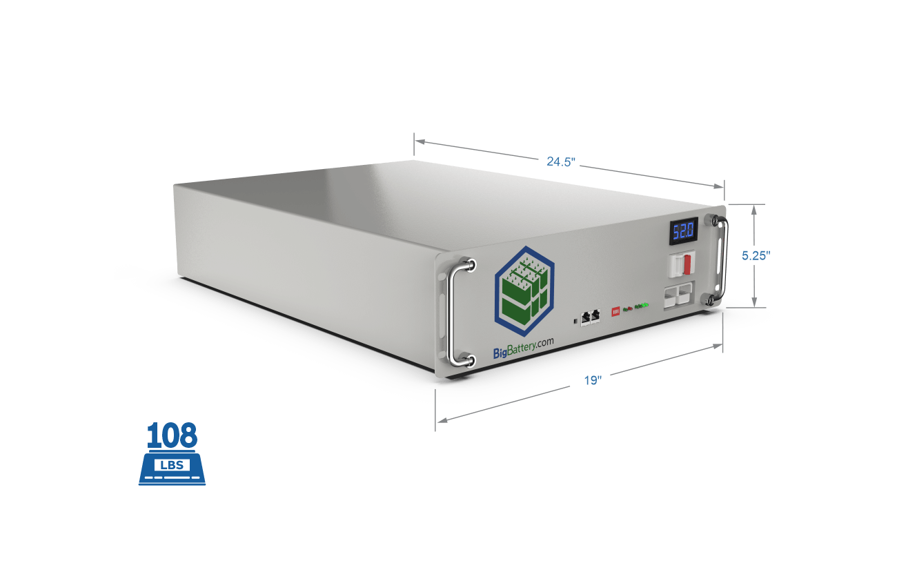 48V LYNX｜103AH｜5.3KWH | LIFEPO4 Power Block｜Lithium Battery Pack | 3-8 Weeks Ship Time