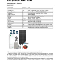 24V All-in-one Small Cottage Basic Kit | Inverter + Lithium Battery Pack + Solar Panels + Cables｜2-4 Weeks Ship Time