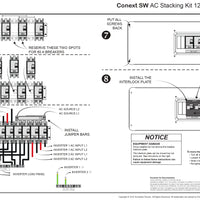 Schneider | Conext AC Stacking Kit for 2 SW | Currently On Backorder