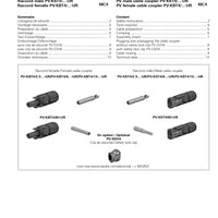 Multi Contact MC4 | PV-KBT4/6I Female Coupler｜2-4 Weeks Ship Time
