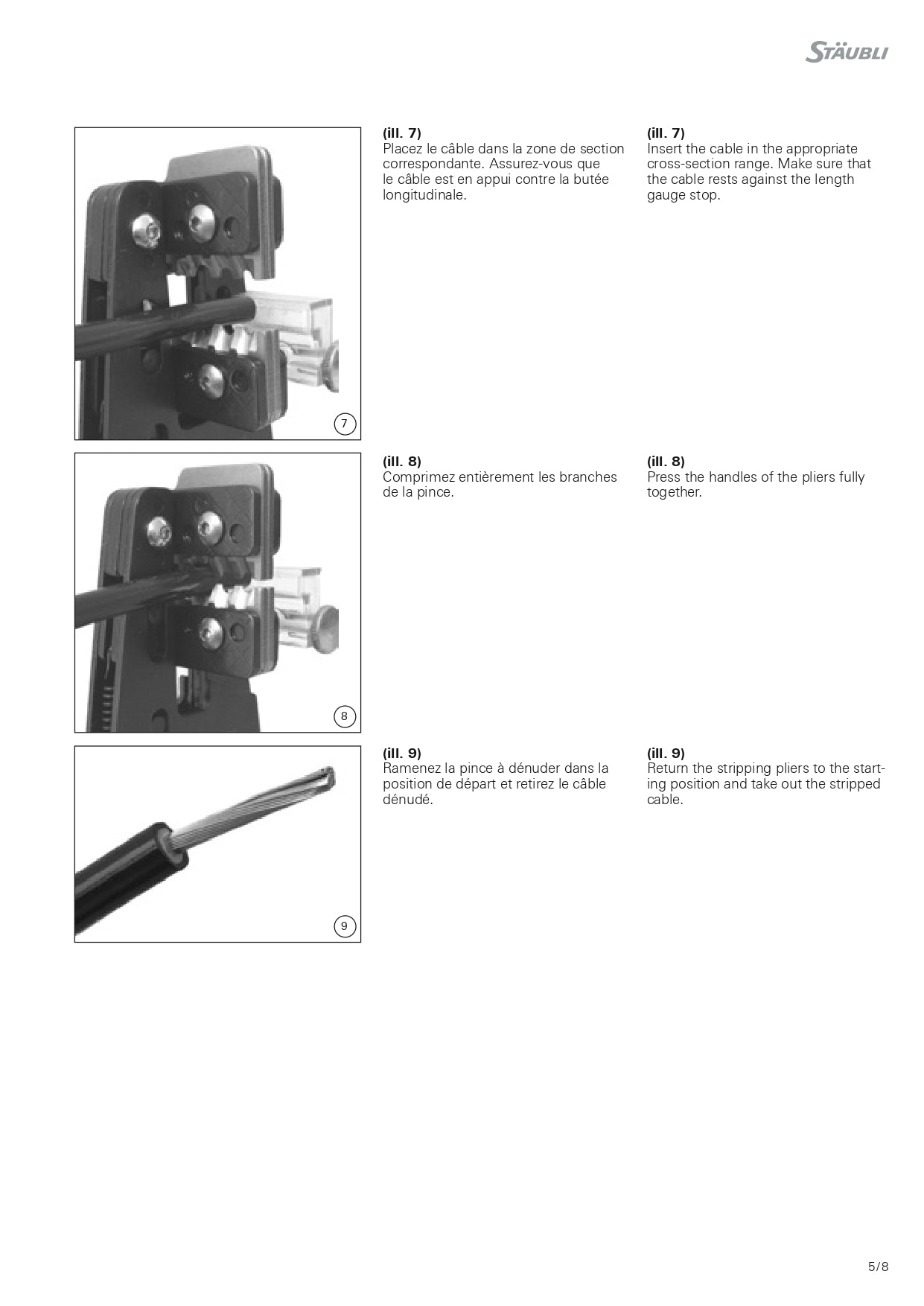 Staubli | PV-AZM/12-8AWG Stripping Pliers｜2-4 Weeks Ship Time