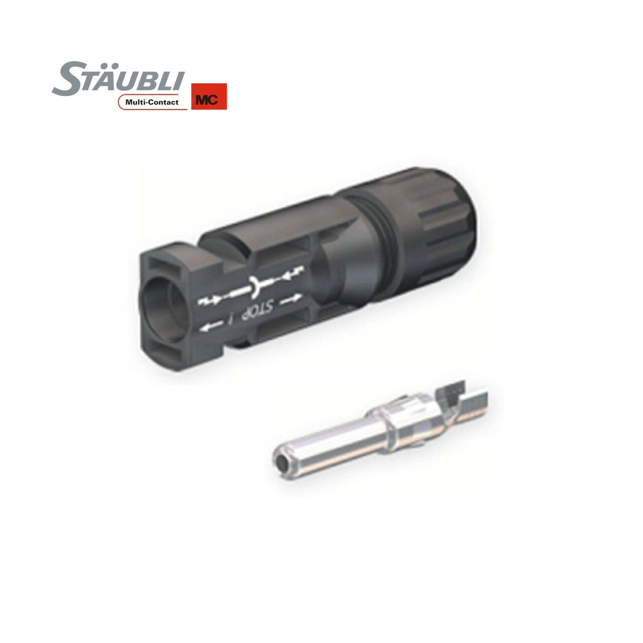Multi Contact MC4 | PV-KST4/6I Male Coupler｜2-4 Weeks Ship Time