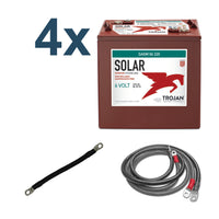 24V All-in-one Small Cottage Basic Kit | Inverter + Lithium Battery Pack + Solar Panels + Cables｜2-4 Weeks Ship Time