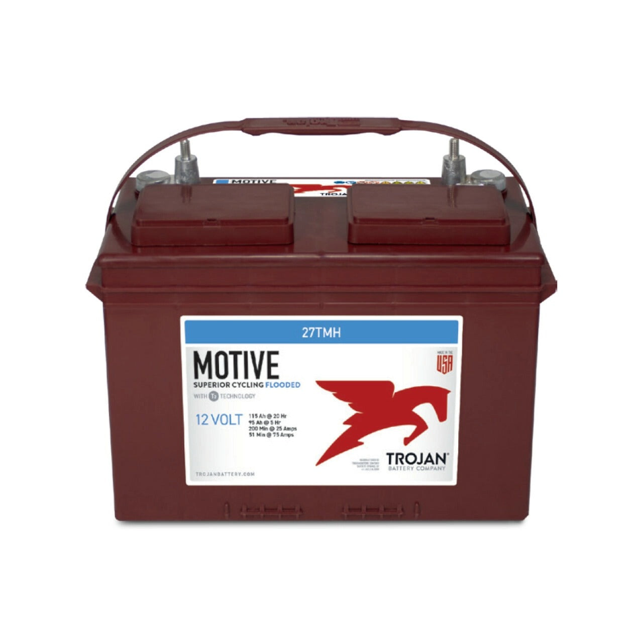 Trojan Battery | 27TMH｜12V｜115Ah (C20)｜600 Cycles｜2-4 Weeks Ship Time