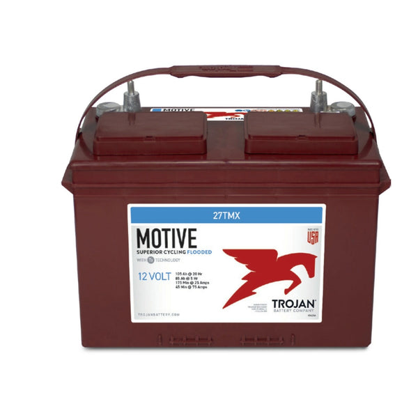 trojan 27tmx signature line flooded battery