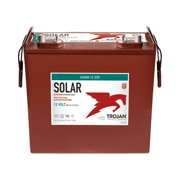 Trojan Battery - SAGM12-205｜12V｜205Ah (C20)｜1700 Cycles｜2-4 Weeks Ship Time