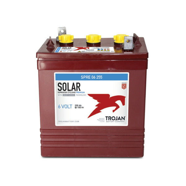 Trojan Battery | SPRE06-255｜6V｜229Ah (C20)｜1900 Cycles｜2-4 Weeks Ship Time